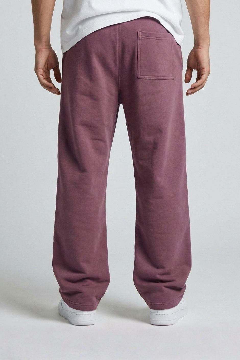 Men’s Straight Fit Jogger – Plum