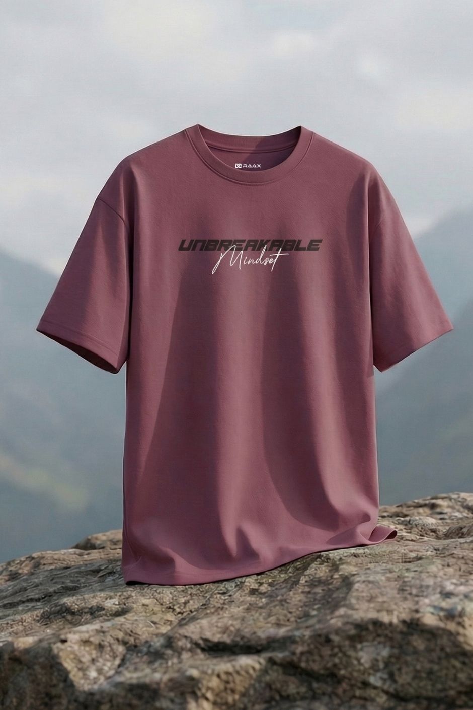 Unbreakable Mindset Printed Tee | Men’s Oversize Fit T-Shirt