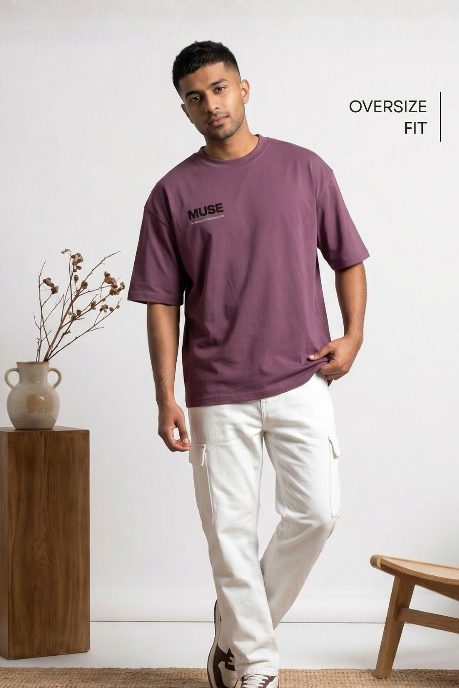 Muse Printed Tee | Men’s Oversize Fit T-Shirt