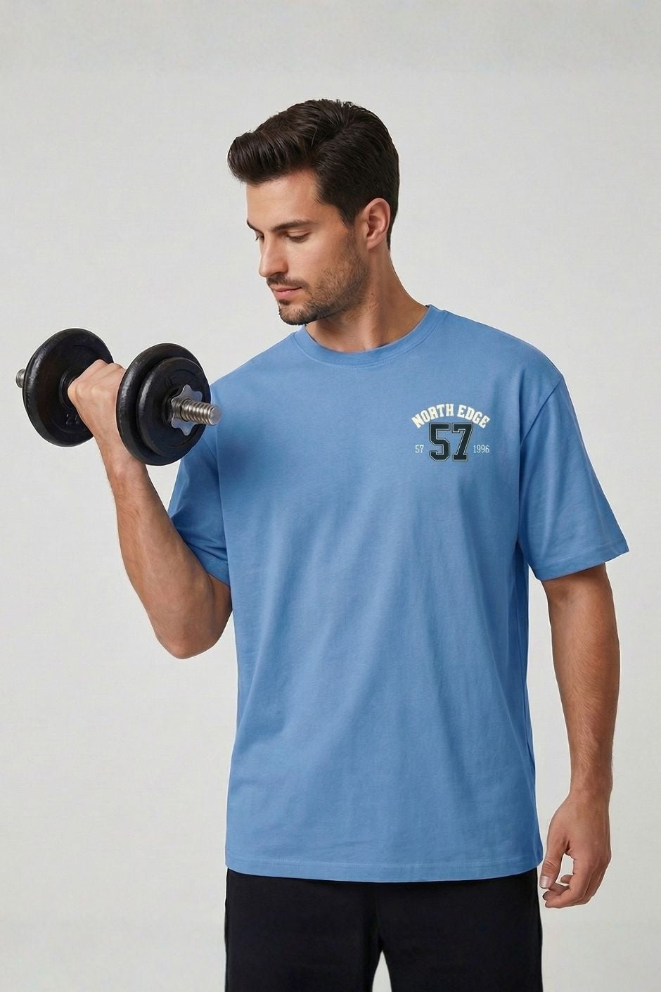 North Edge Printed Tee | Men’s Oversize Fit T-Shirt