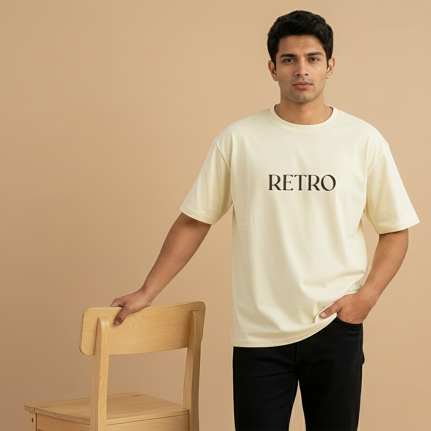 Retro Printed Tee | Men’s Oversize Fit T-Shirt