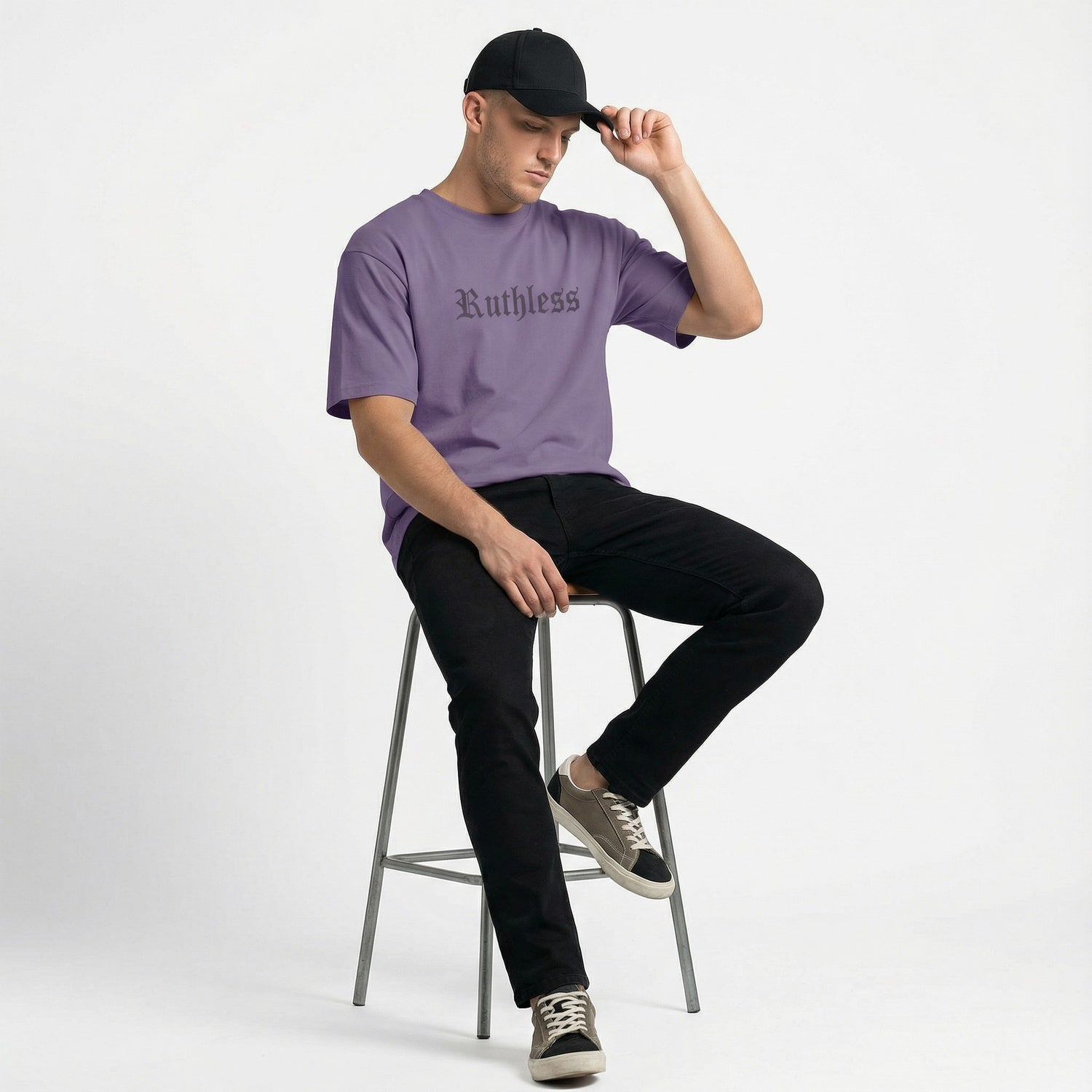 Ruthless Printed Tee | Men’s Oversize Fit T-Shirt