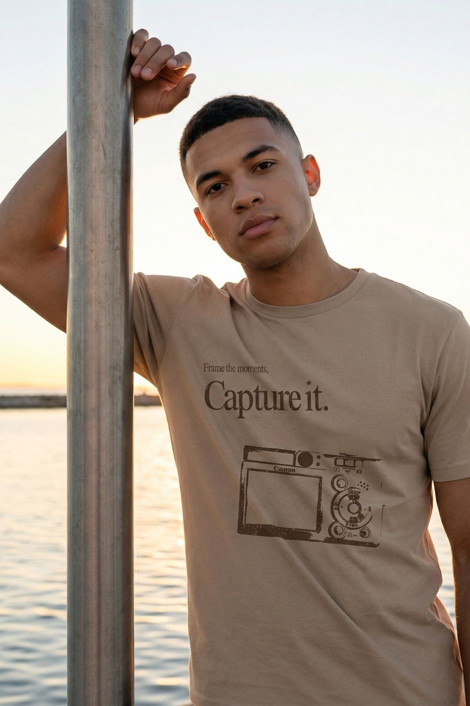 Capture It Printed Tee | Men’s Regular Fit T-Shirt