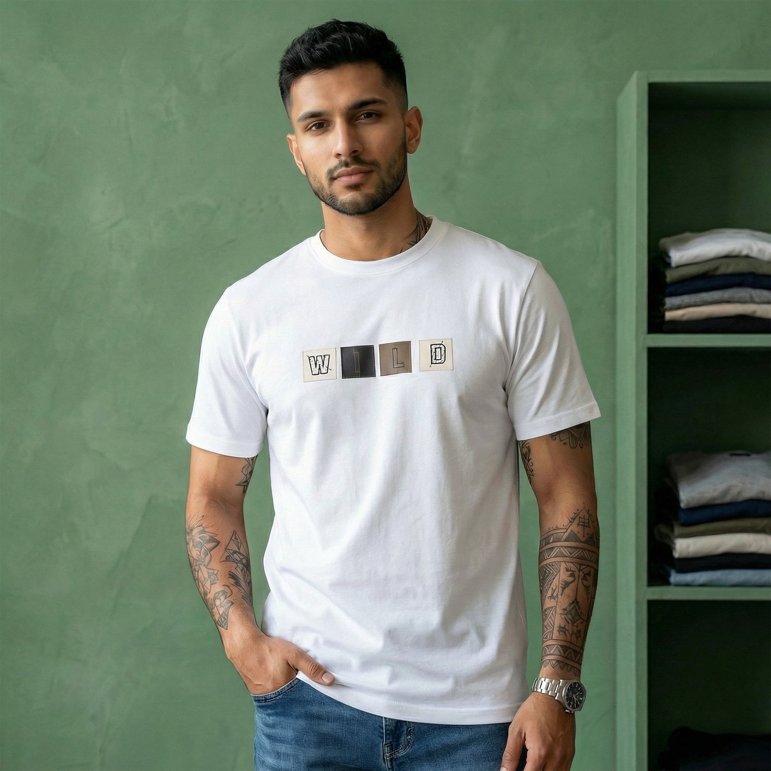 Wild Printed Tee | Men’s Regular Fit T-Shirt