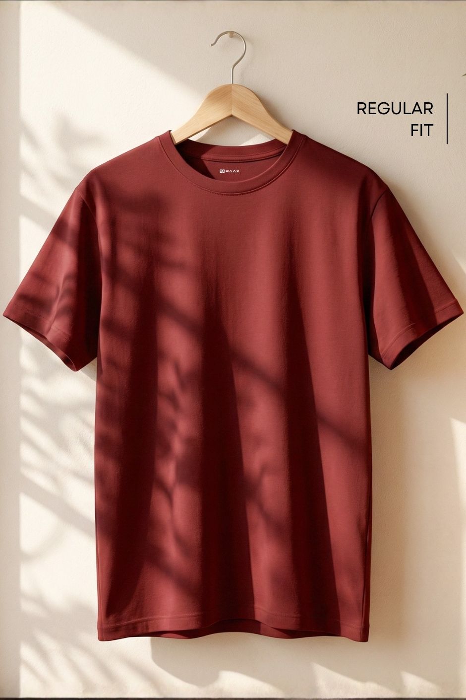 Men’s Regular Essential Crew Tee – Rust