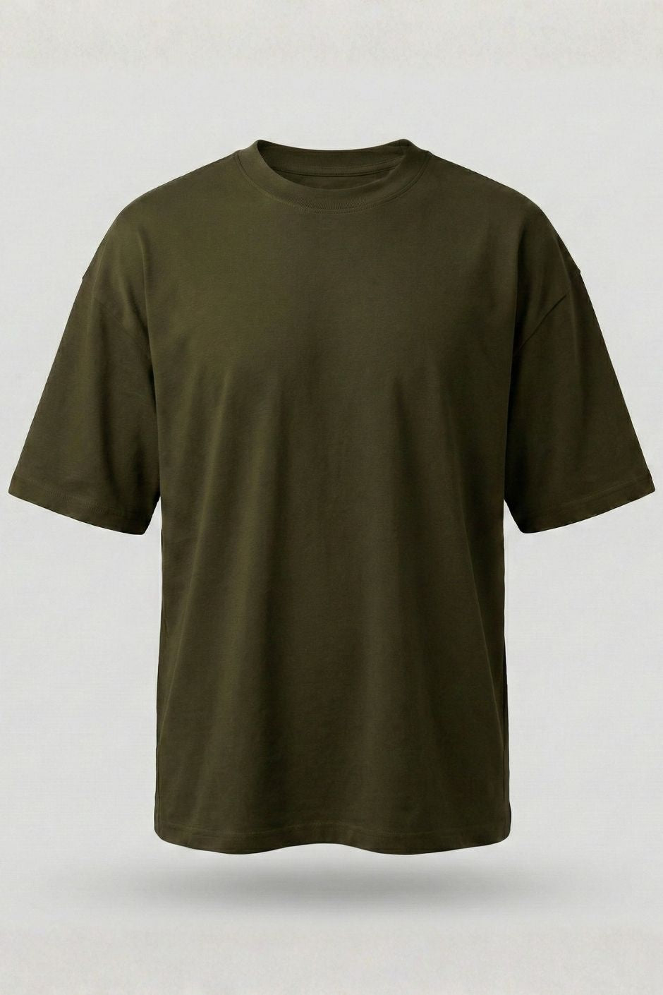 Women’s Oversize Essential Crew Tee – Olive