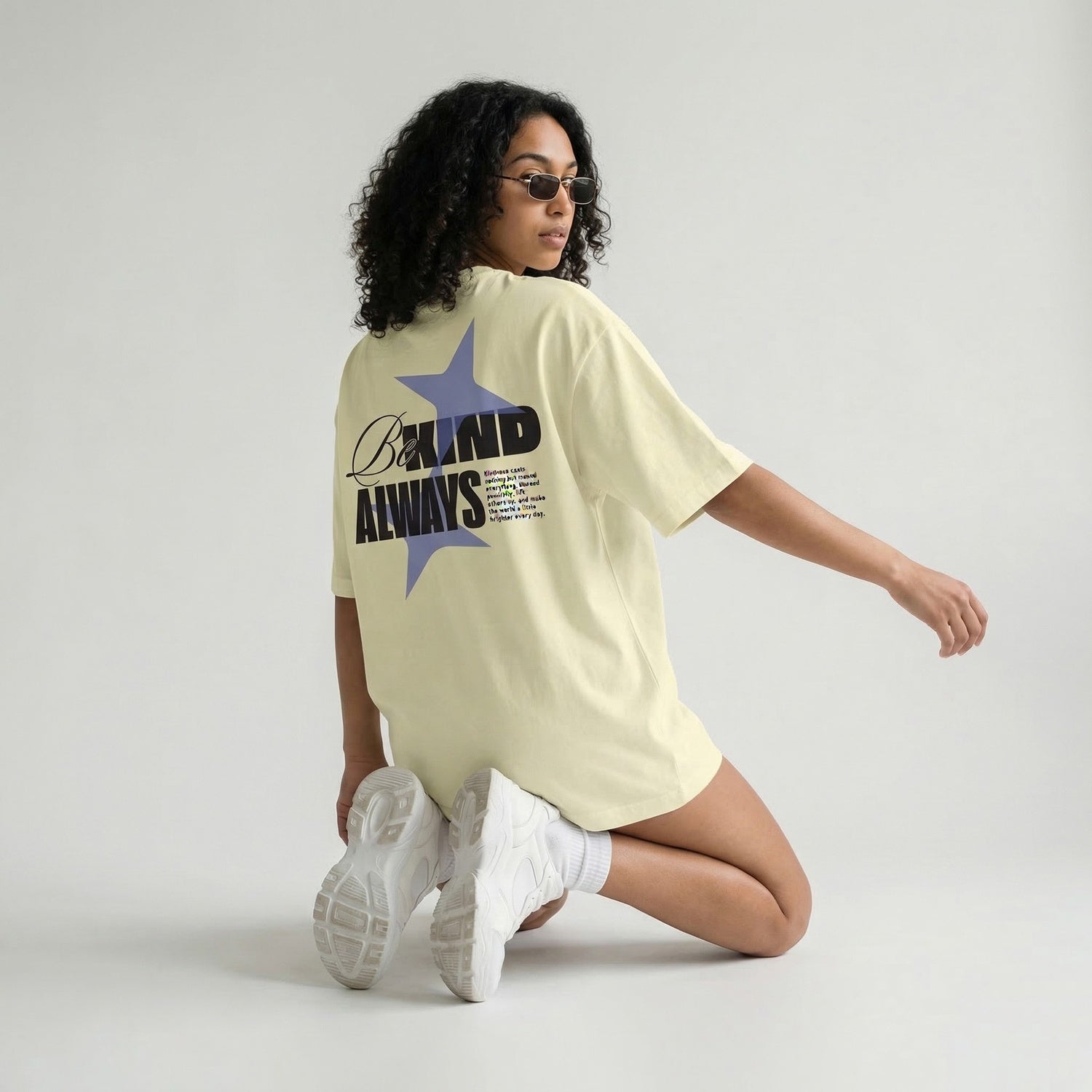 Be Kind Printed Tee | Women’s Oversize T-Shirt