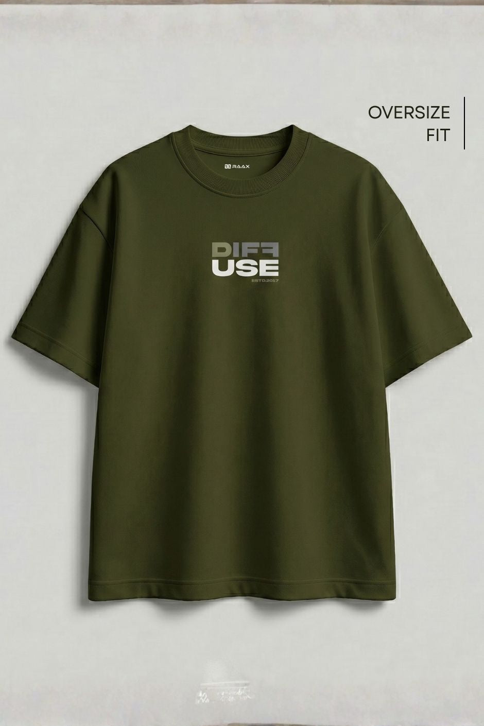 Diffuse Printed Tee | Women's Oversize Fit T-Shirt