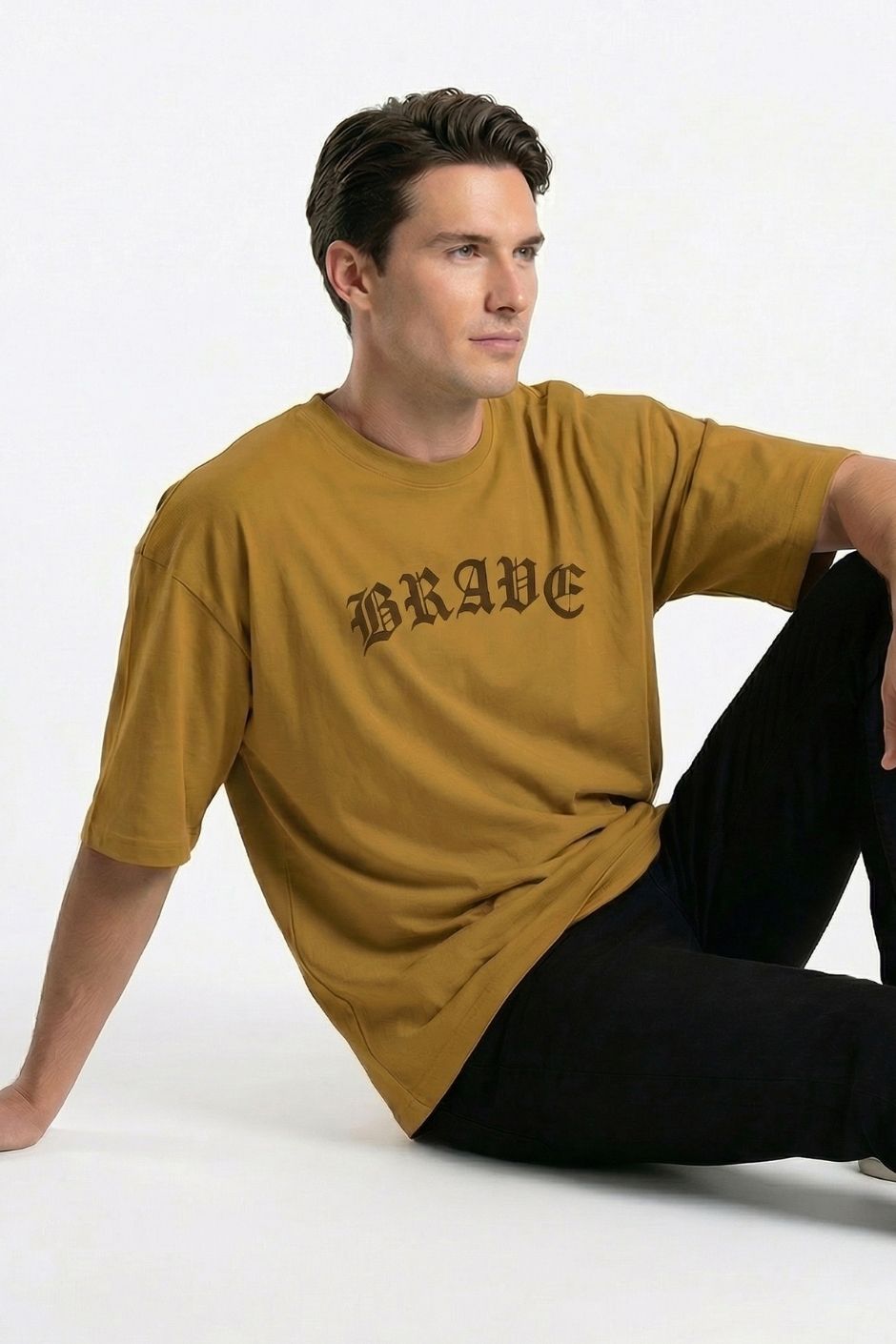 Brave Printed Tee | Men’s Oversize Fit T-Shirt