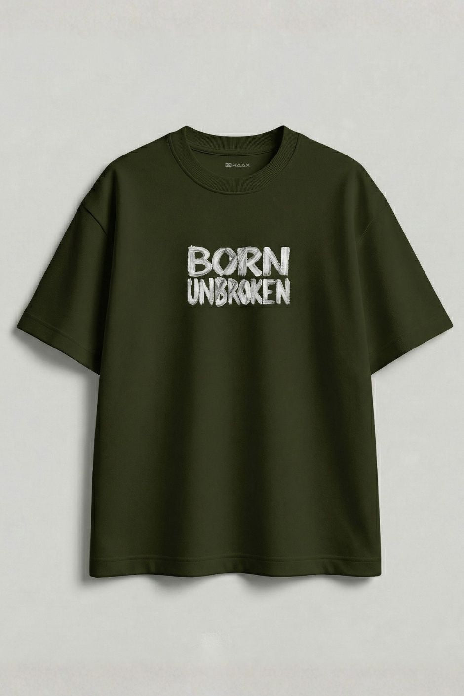 Born Unbroken Printed Tee | Men’s Oversize Fit T-Shirt