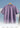 Lilac t-shirt on a hanger against a chain-link fence background