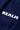 Royal blue fabric with 'REALM' text in white