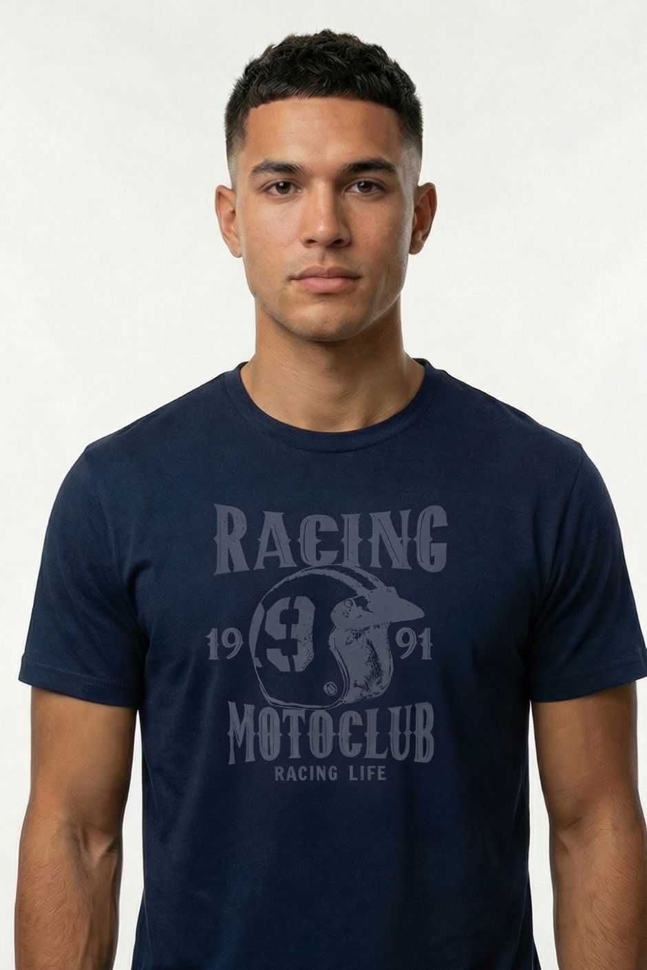 Racing Motoclub Printed Tee | Men’s Regular Fit T-Shirt