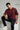 Men’s Oversize Essential Crew Tee – Maroon Red