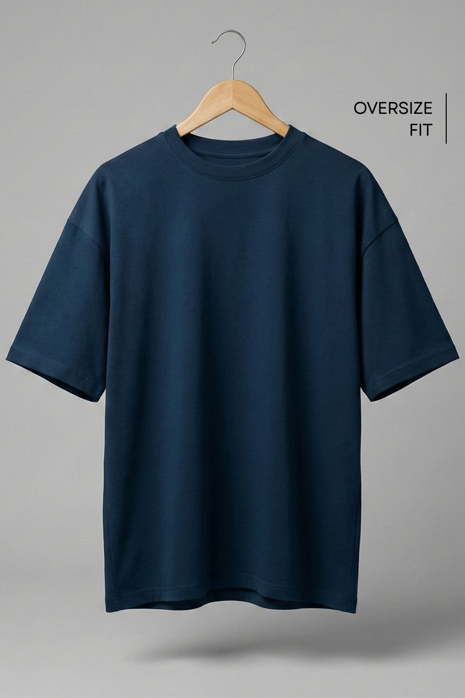 Men’s Oversize Essential Crew Tee – Pastel Blue