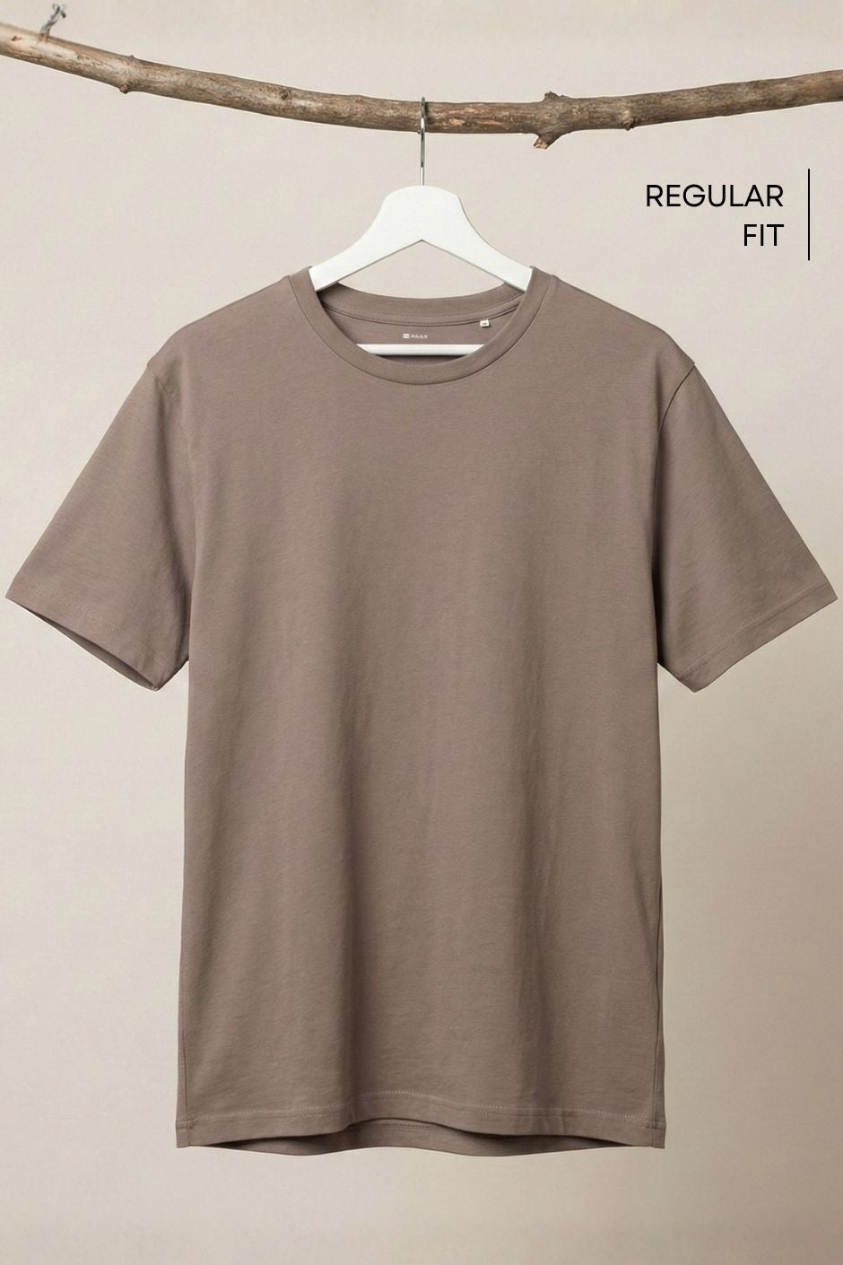 Men’s Regular Essential Crew Tee – Chocolate