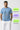 Men’s Regular Essential Crew Tee – Light Blue