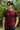 Men’s Regular Essential Crew Tee – Maroon Red