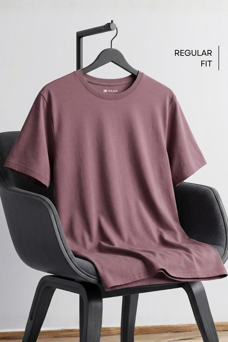 Men’s Regular Essential Crew Tee – Plum