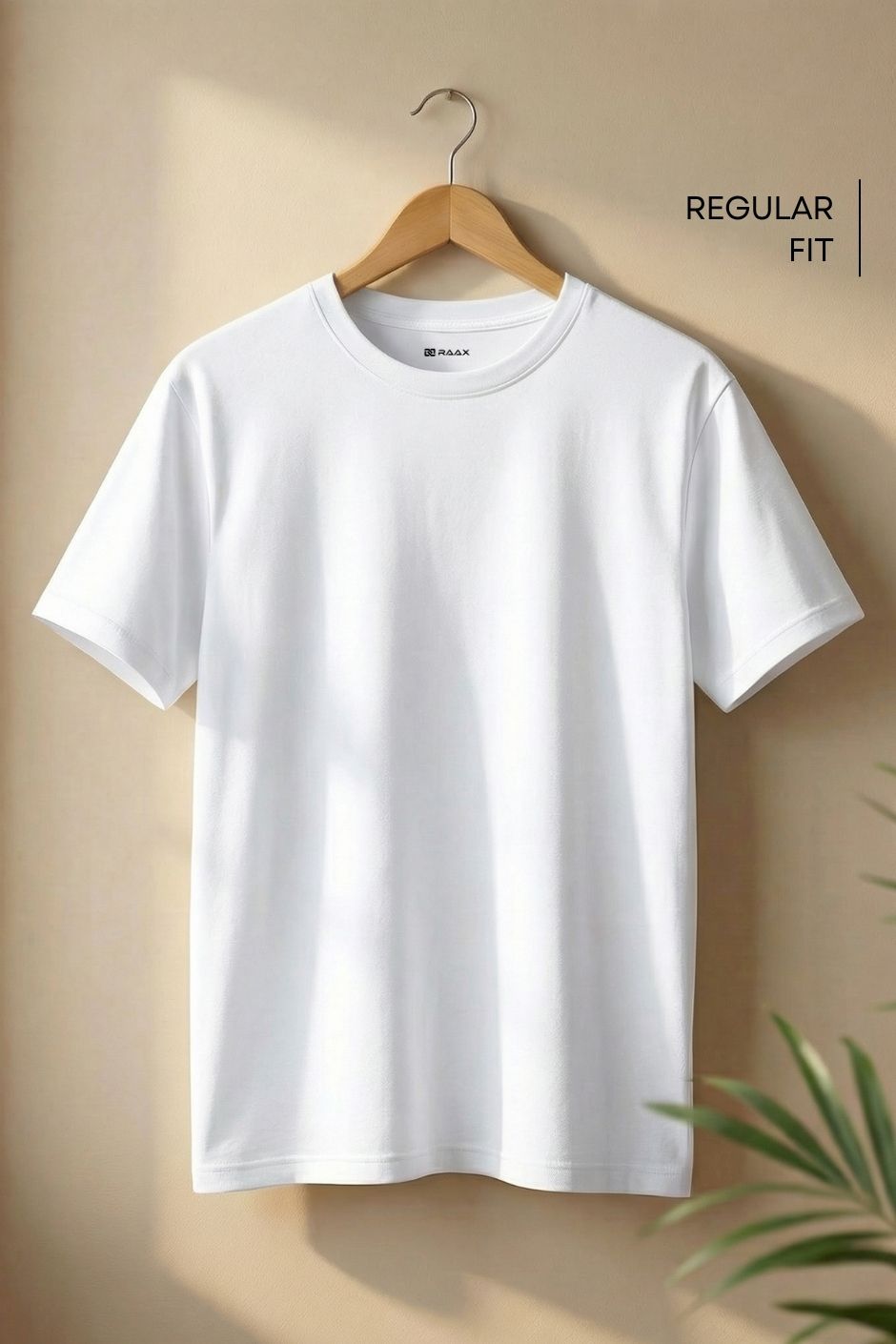 Men’s Regular Essential Crew Tee – White