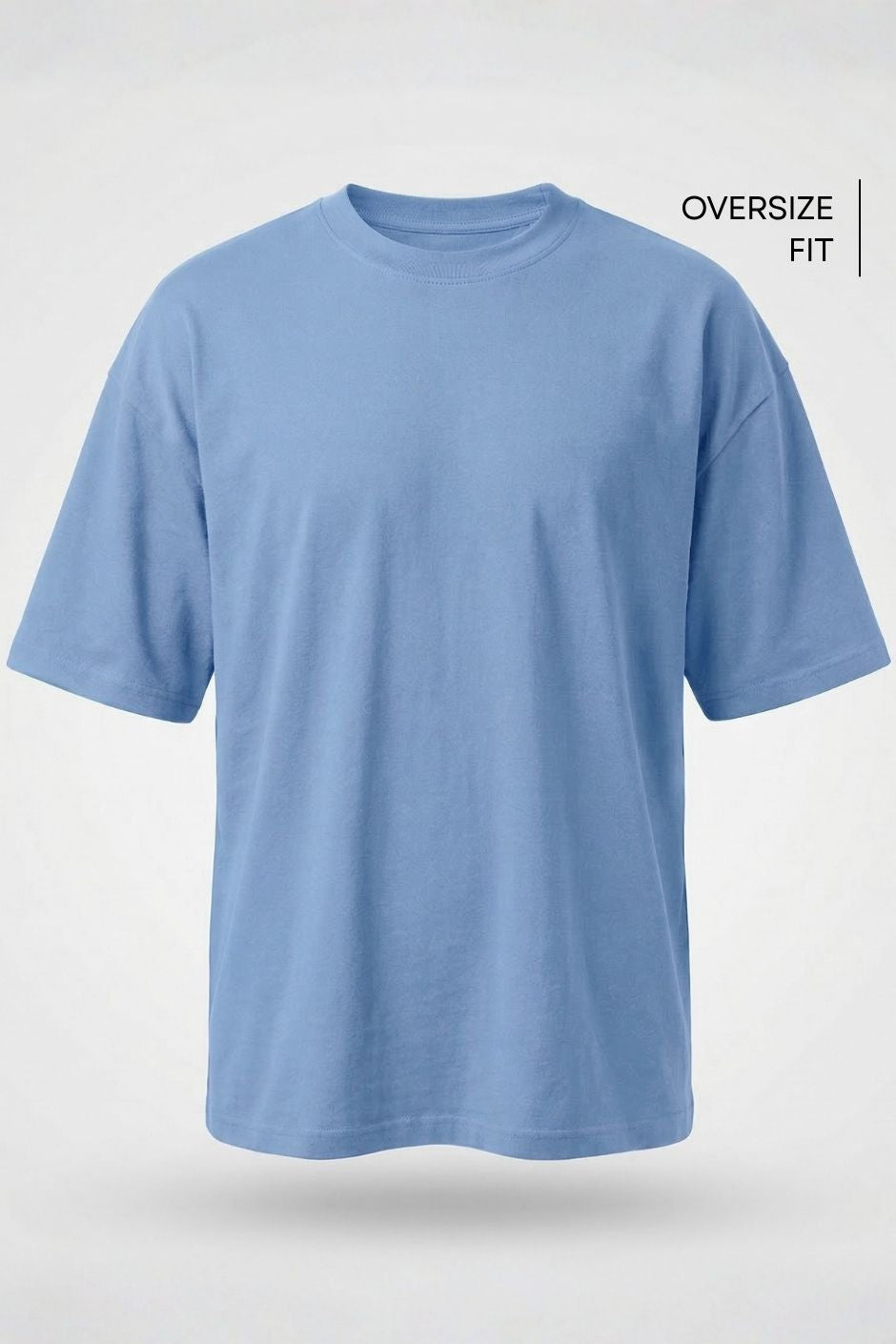 Women’s Oversize Essential Crew Tee – Light Blue