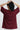 Women’s Oversize Essential Crew Tee – Maroon Red