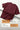 Women’s Oversize Essential Crew Tee – Maroon Red
