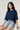 Women’s Oversize Essential Crew Tee – Peacock Blue