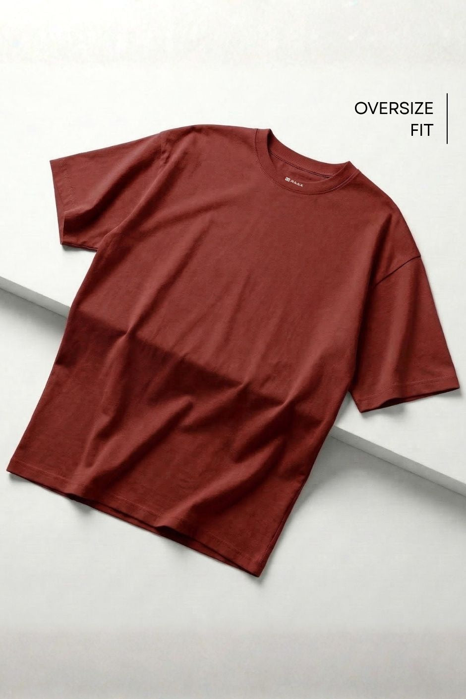 Women’s Oversize Essential Crew Tee – Rust